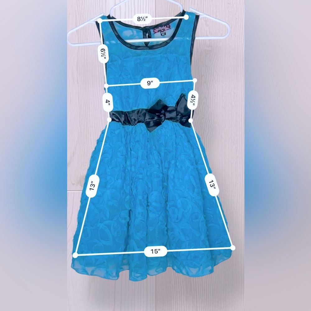 Girls Formal Ruffle Layered Dress - Picture 6 of 8